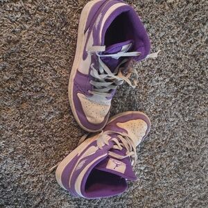 Jordan Kids Sneakers in Purple and White